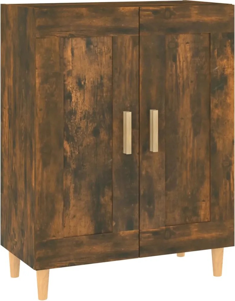 vidaXL Dulap, stejar fumuriu, 69,5x34x90 cm, lemn compozit