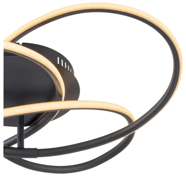 Lustra aplicata LED design modern PANDA negru 67201S-30 GL