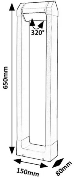 Lampă LED de exterior Rabalux 77104 MEDNA LED/8W/230V IP54