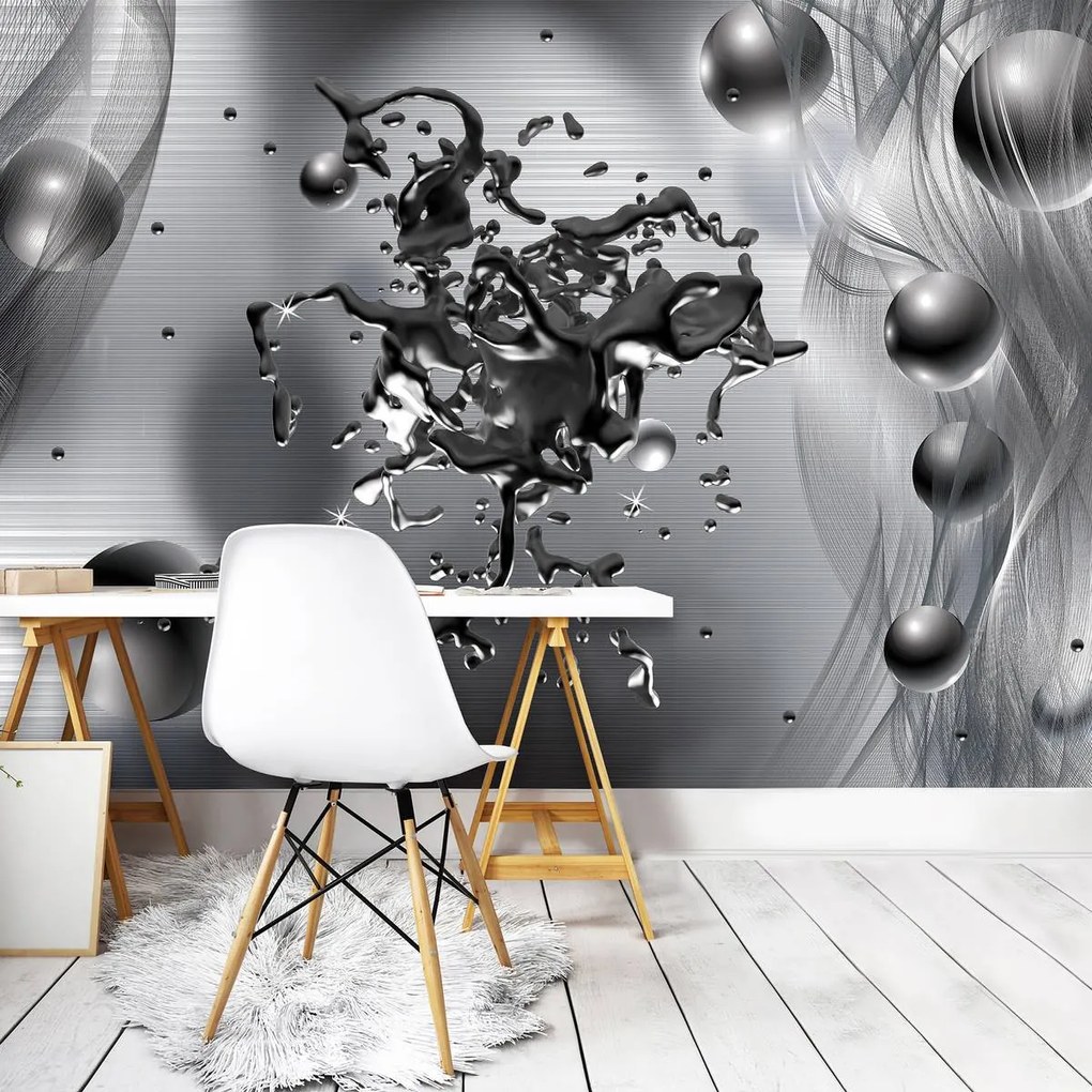 Fototapet - Abstracție din oțel (152,5x104 cm)