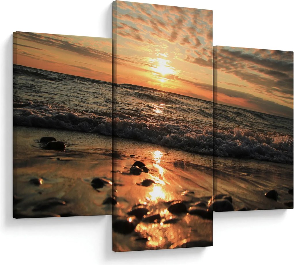 Tablou - Apus de soare, ocean (90x60 cm)