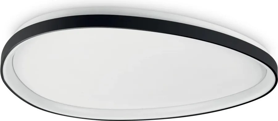 Plafoniera LED design circular GEMINI PL D081 ON-OFF NERO 4000K