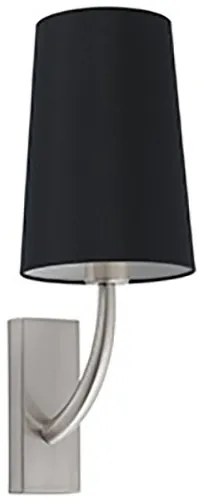 Aplica de perete eleganta design clasic REM nickel/negru