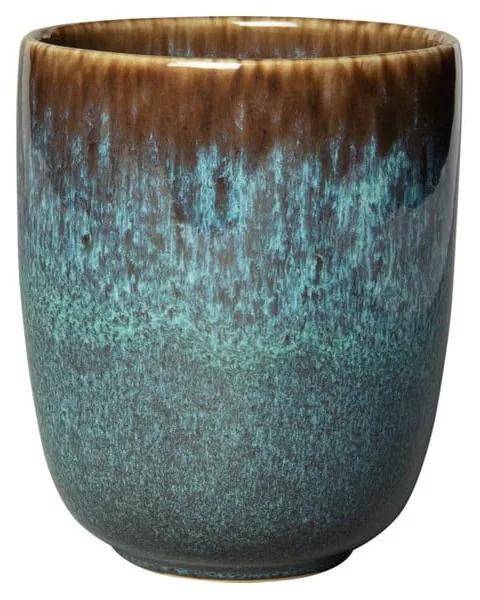 Cană din gresie ceramică Villeroy &amp; Boch Like Lave, 400 ml, turcoaz - maro