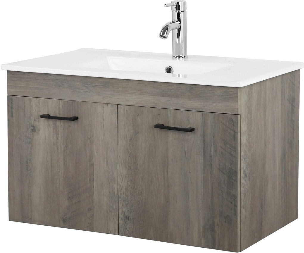 Masca chiuveta + lavoar Florence gri 81/46/50 cm