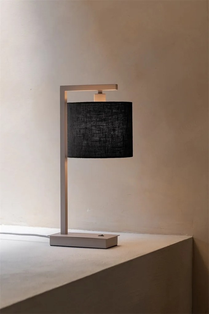 Veioza Boston metal sand abajur negru