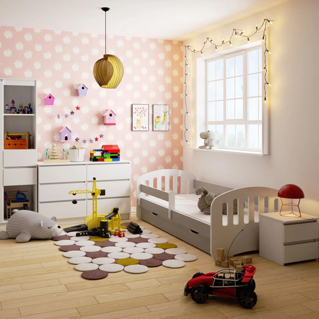 Pat pentru copii Preena (Gri) (cu saltea). Promo -25%. 1070760