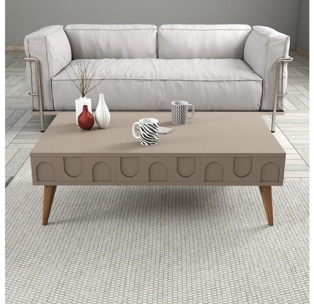 Set mobilier living Lyantela (tmavoBej + Nuc). 1107141