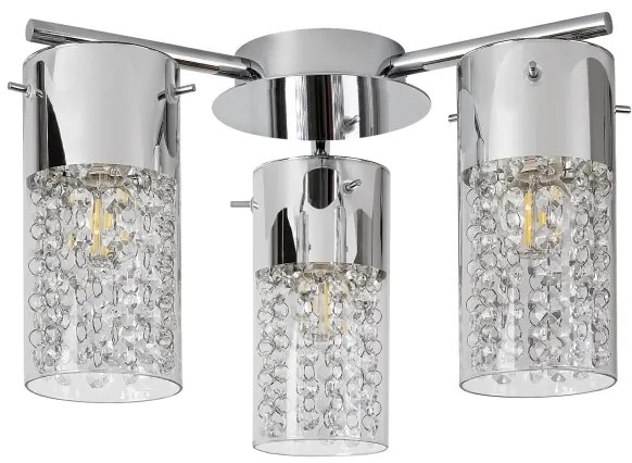 Rabalux 2195 - Plafonieră de baie NIAGARA 3xE14/40W/230V IP44