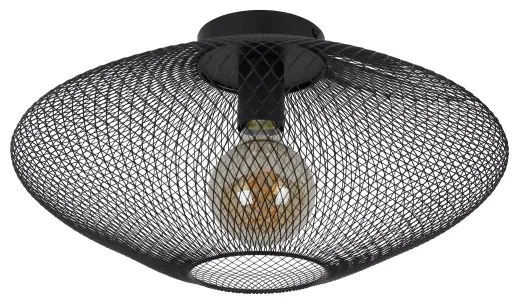 Plafonieră MESH 1xE27/40W/230V neagră Lucide 21123/45/30