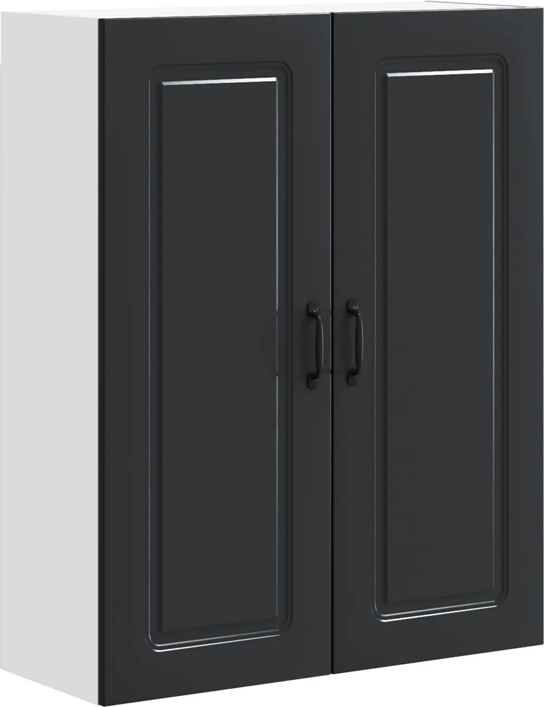 vidaXL Dulap de bucătărie Kalmar Negru 80 x 31 x 100 cm Lemn compozit