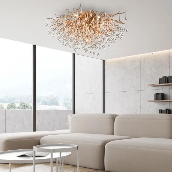 Lustra aplicata design magnific ICICLE alama antic, D-100cm