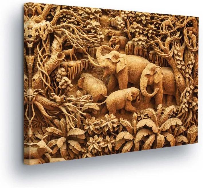 GLIX Tablou - Elephant Drawing 80x60 cm