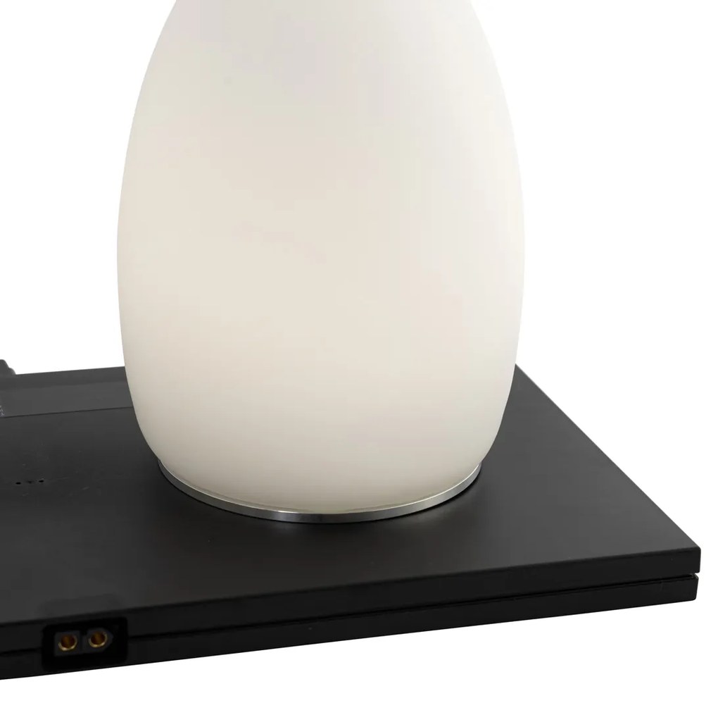 Set de 2 lămpi de masă reîncărcabile albe RGBW - Eggo