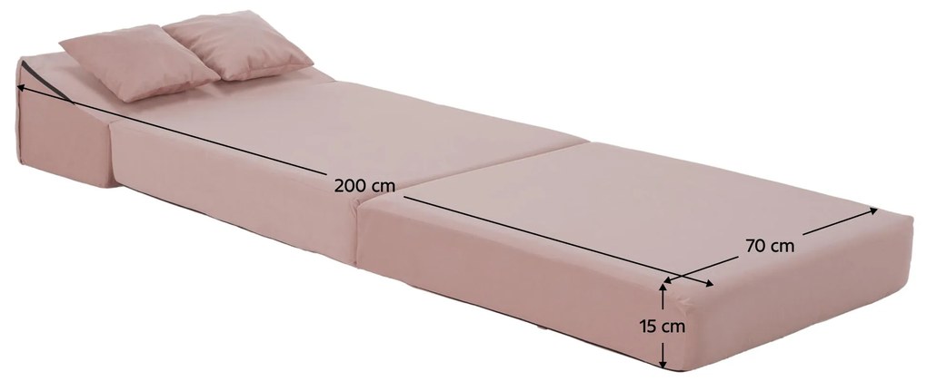 Fotoliu extensibil Plantearan (roz) . 1116446