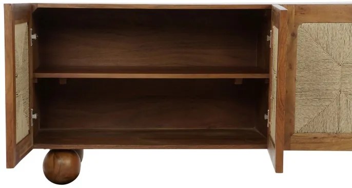 Bufet, natur, din lemn de acacia si rattan, Solea