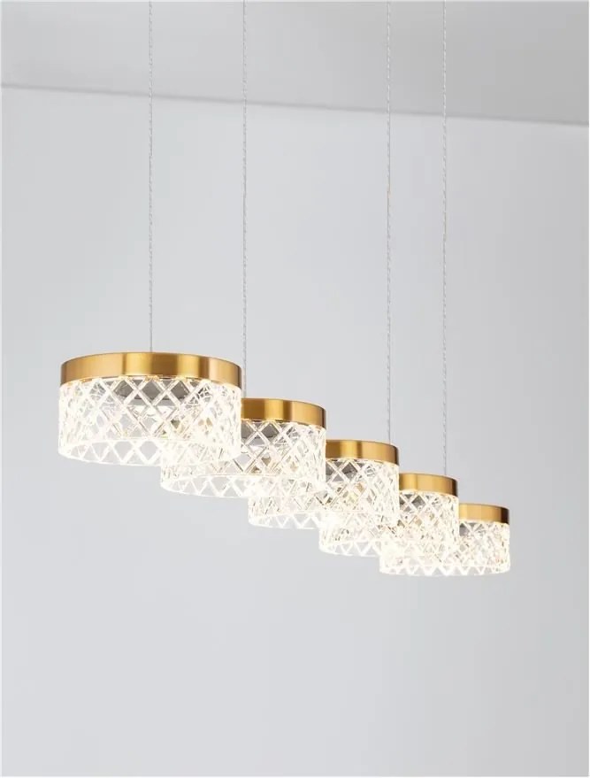 Lustra cu 5 pendule LED design modern Bion