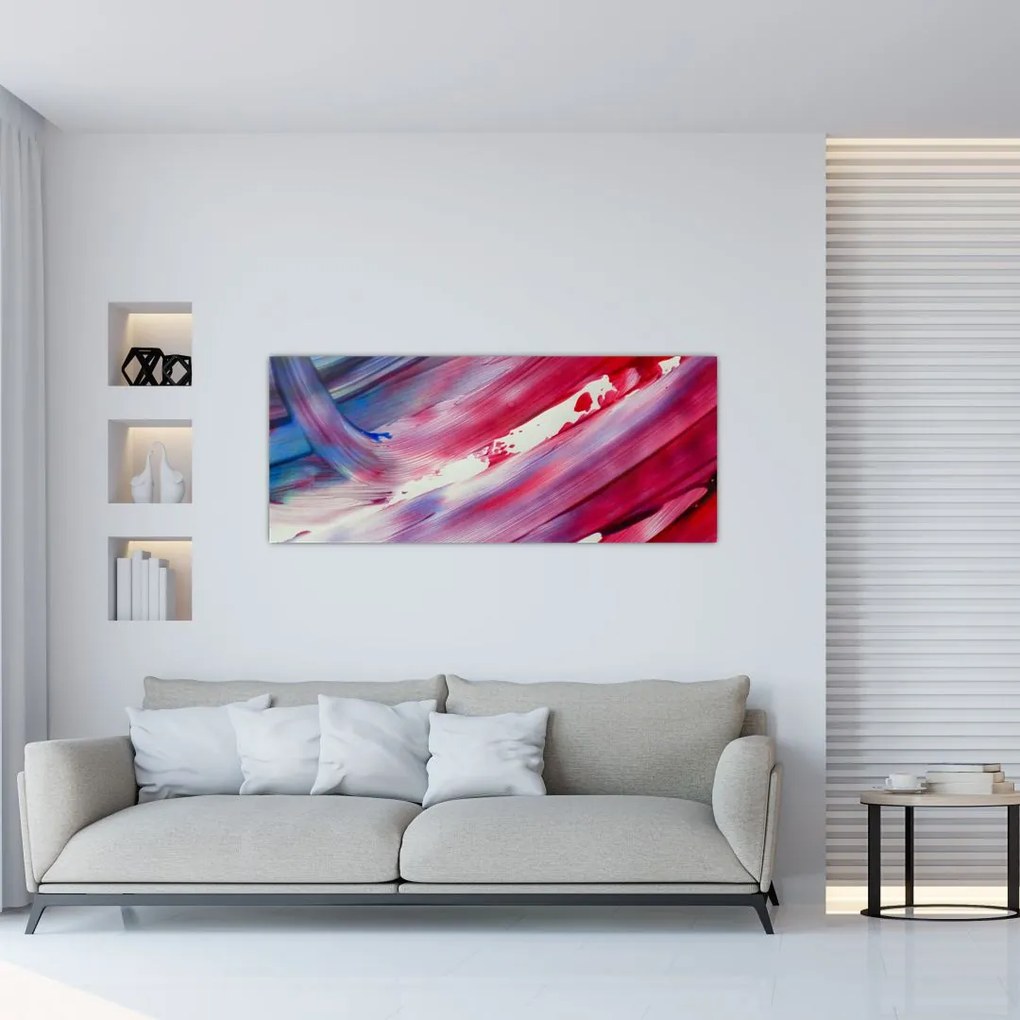 Tablou - culorile rozalbaste (120x50 cm)