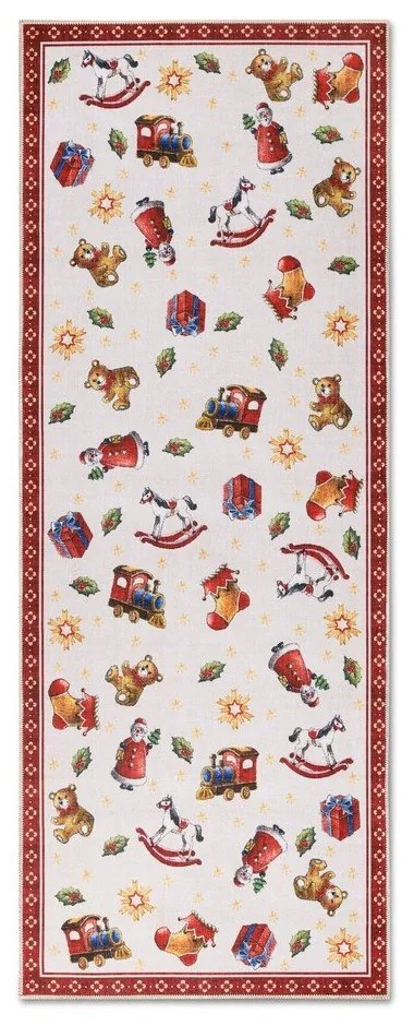 Covor tip traversă roșu 80x200 cm cu model de Crăciun Red Christmas – Villeroy&Boch