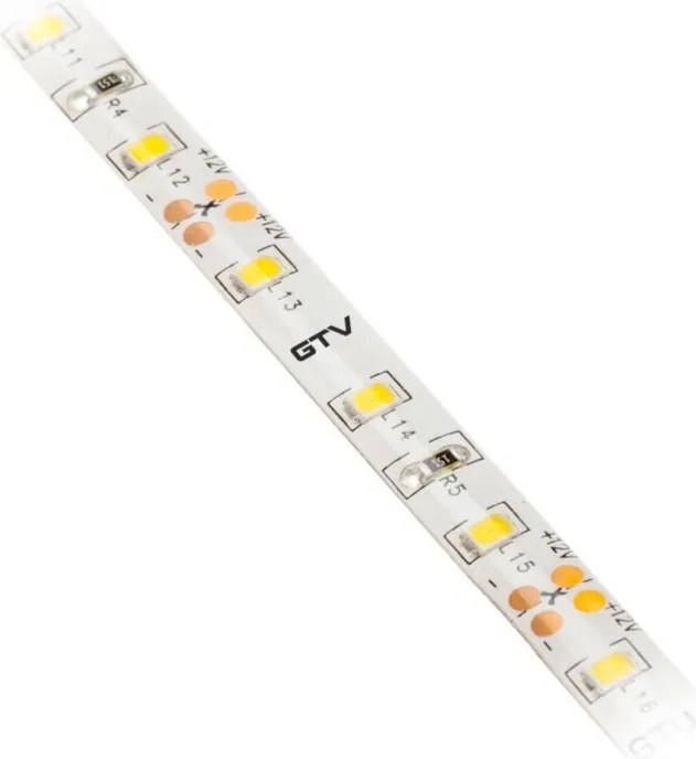 Bandă LED Flash GTV pentru mobilier, lumină caldă, 60 LED m, 700 lm m, 6 W m, 12V, IP65, 5 m Alb cald, 6 W/m, 12 V, LED Flash, 700 lm/m, 8 mm