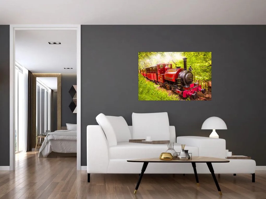 Tablou - Tren cu aburi (90x60 cm)