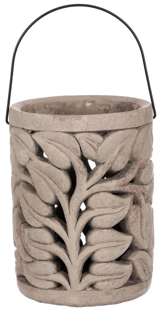 Felinar decorativ Folia, 19 x 25 cm, beton