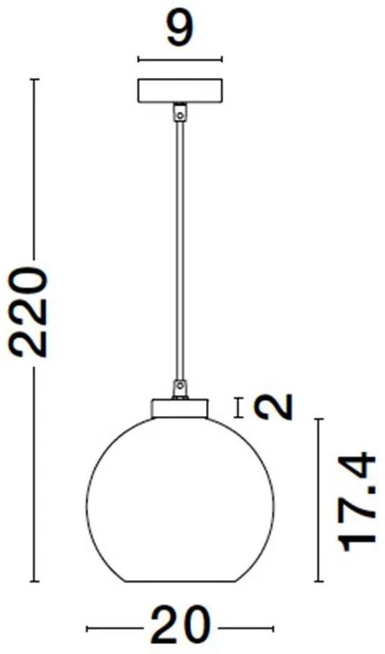 Lustra, Pendul modern PALMER fumuriu
