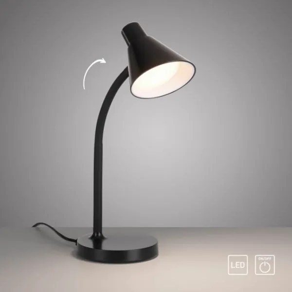 JUST LIGHT. 11248-18 - Lampă LED de birou flexibilă PIXIE, LED/4,5W/230V, neagră