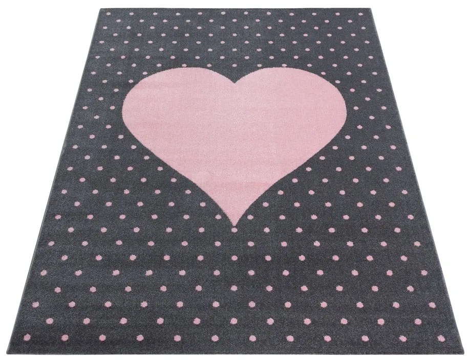Covor pentru copii roz/gri 80x150 cm Bambi – Ayyildiz Carpets
