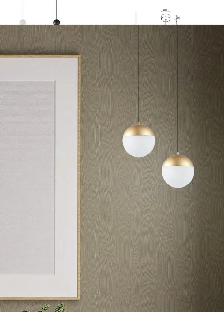 Pendul LED incastrabil design minimalist, KILDA alb MA-8435