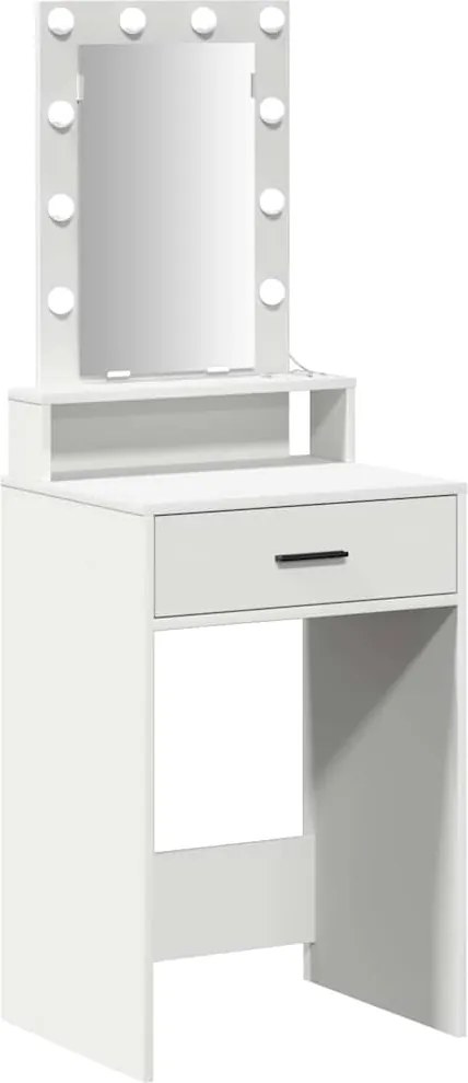 vidaXL Masă de Machiaj cu sertar Alb 50 x 41 x 140 cm Lemn compozit