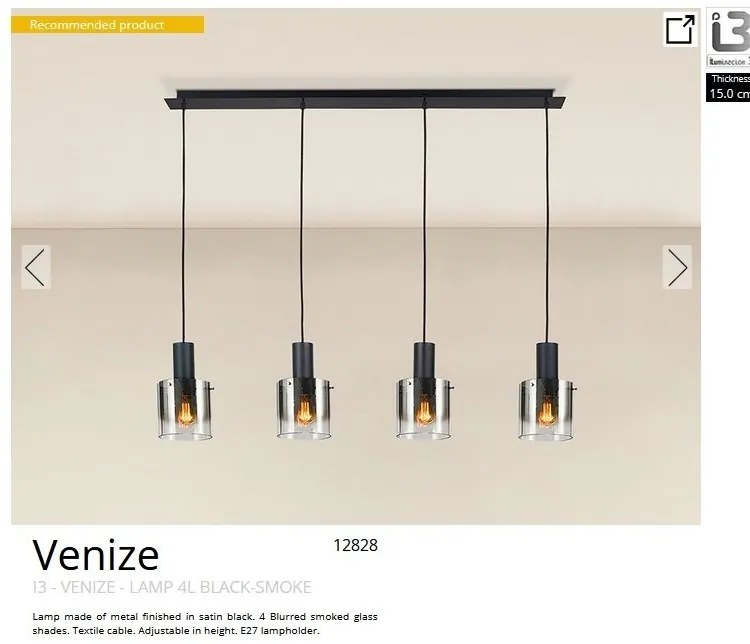 Lustra suspendata design modern Venize 4L