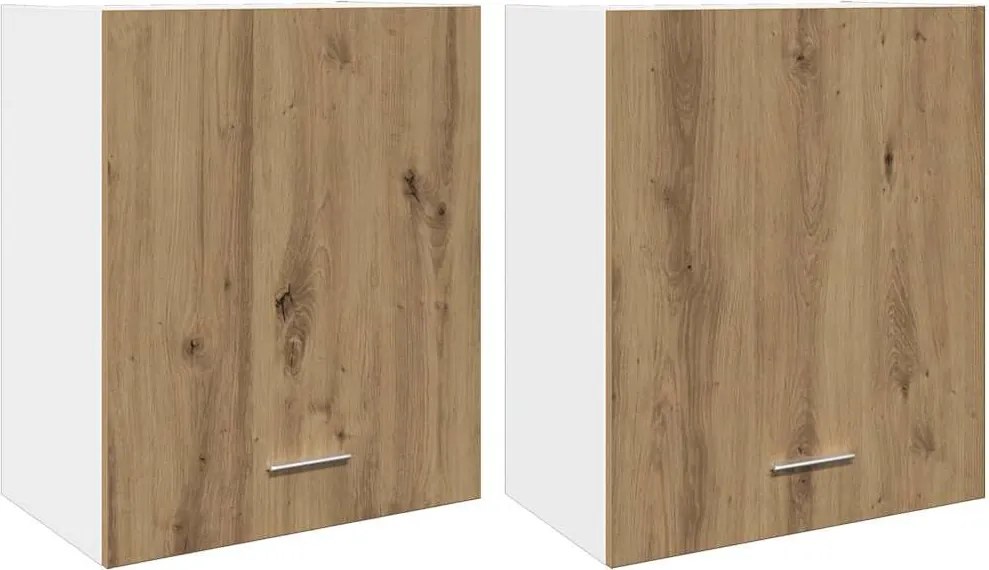 vidaXL Dulapuri suspendate “Lyon” 2 buc. stejar artizanal, 50x31x60 cm