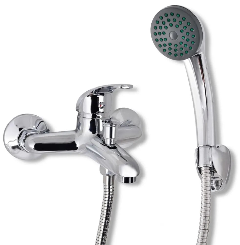 vidaXL Set baterie robinet duș pentru baie, crom
