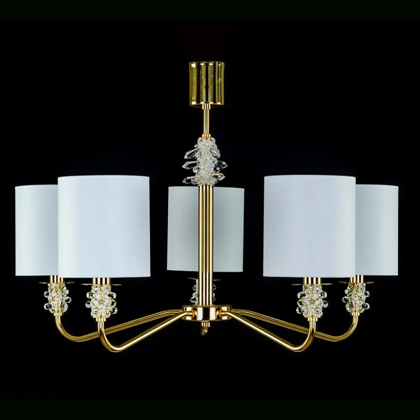 Candelabru 5 brate LUX design modern, Cristal Bohemia Exclusive TRINITY 01-CH