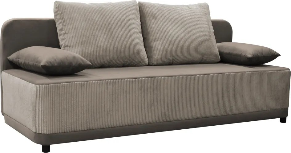 Canapea extensibilă, gri-bej Taupe, SENTY