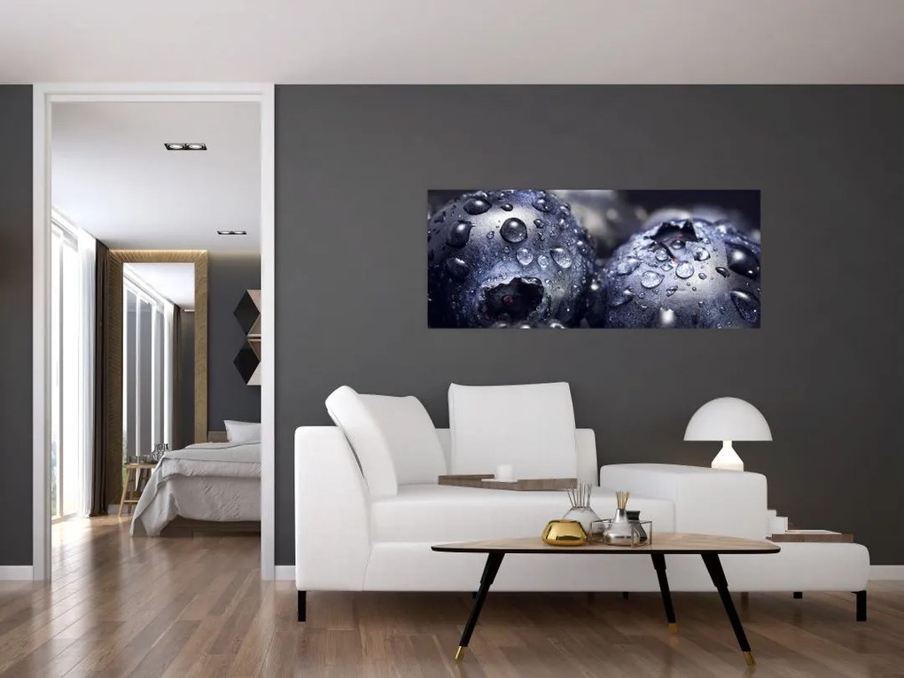 Tablou cu fructe cu picături de apă (120x50 cm)