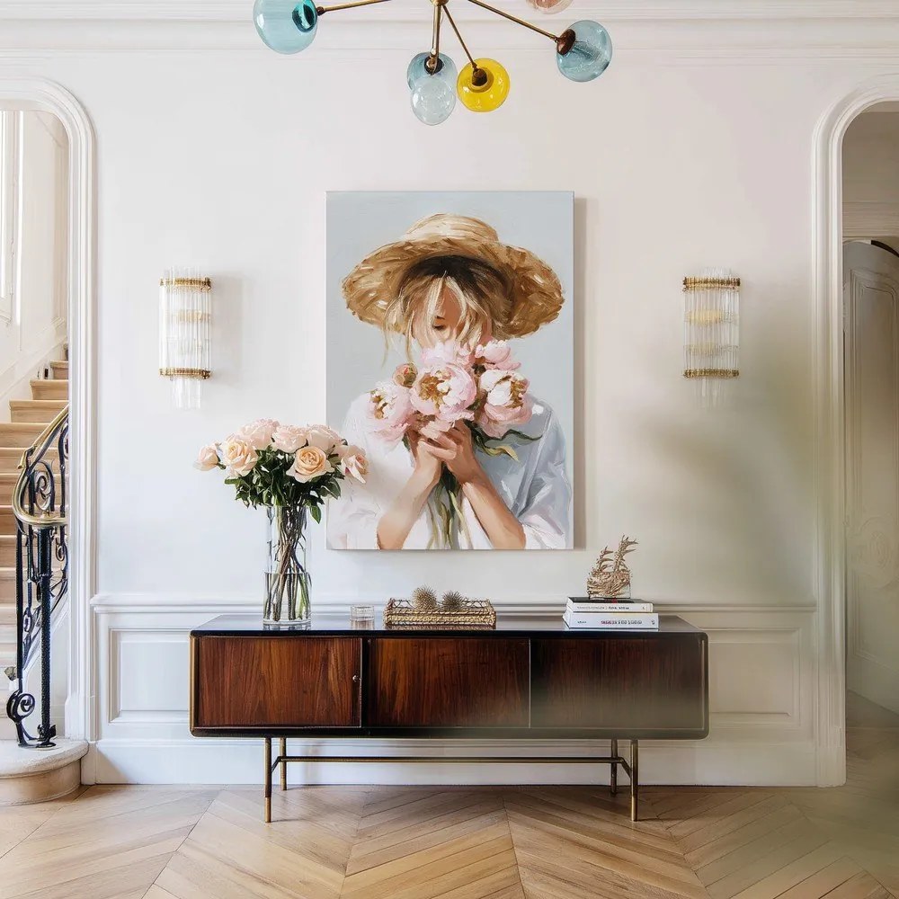 Tablou cu detalii pictate manual 70x100 cm Estelle – Styler