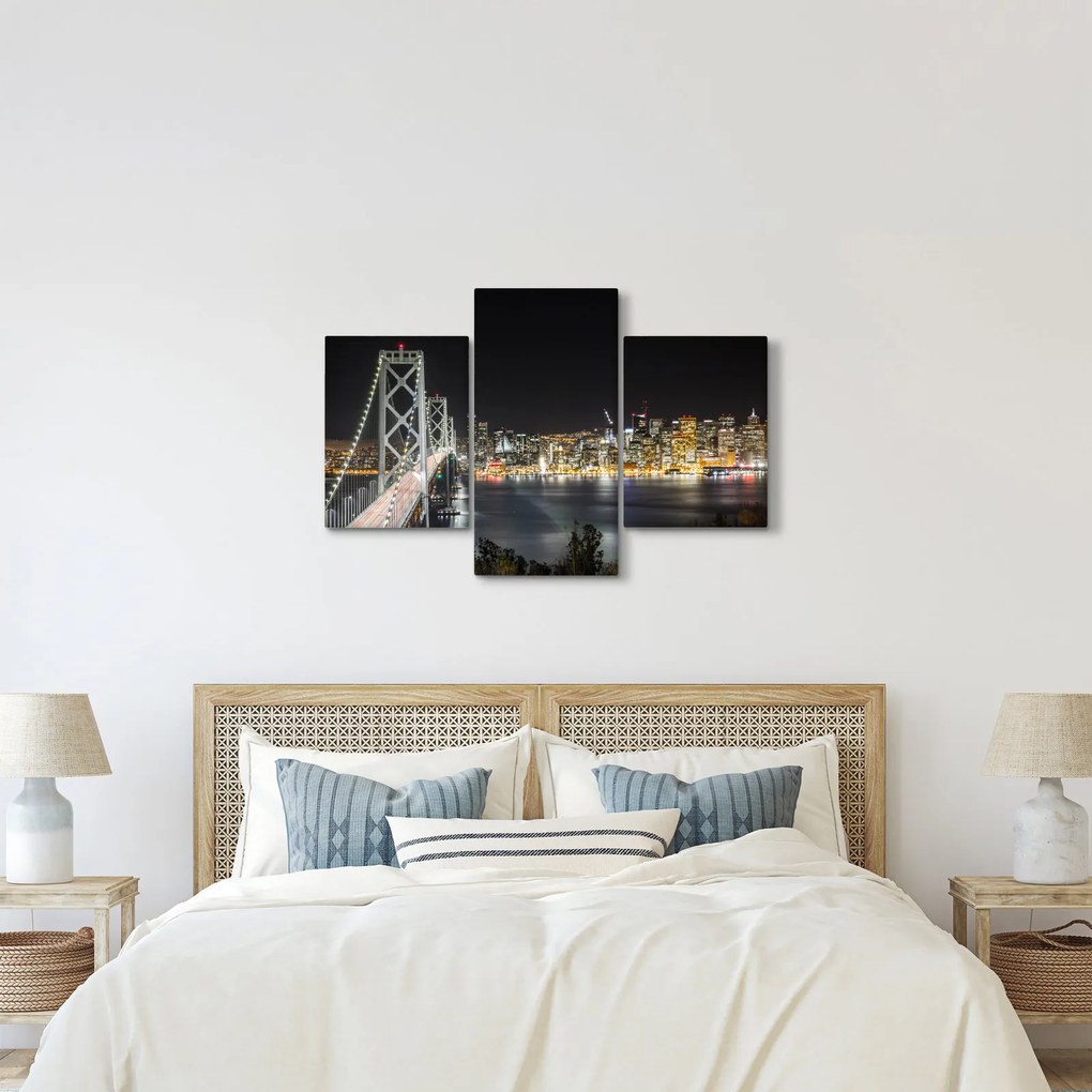Tablou cu podul Brooklin și New York (90x60 cm)
