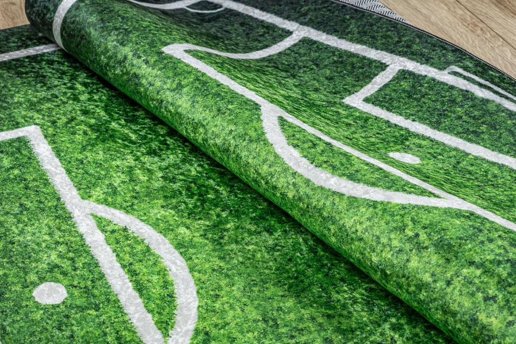BAMBINO 58690 covor lavabil Teren, fotbal pentru copii anti-alunecare - verde