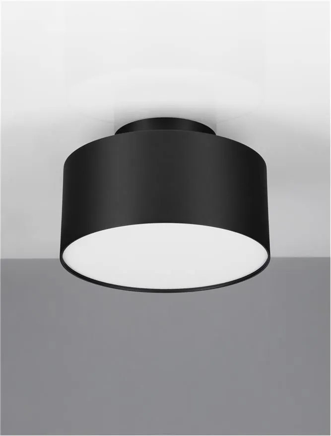 Spot aplicat, Plafoniera LED Ozen negru, 14cm