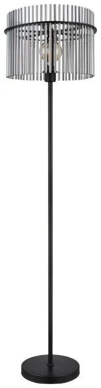 Lampadar, lampa de podea design modern GORLEY negru, fumuriu