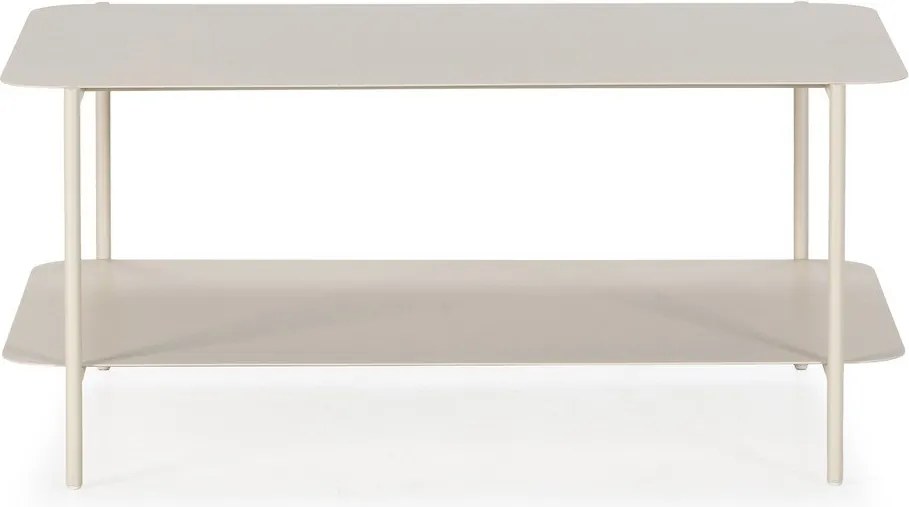 Măsuță de cafea crem din metal 58x90 cm Beatrix – MOME