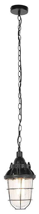 Set de 2 lămpi suspendate industriale negre - Cabin