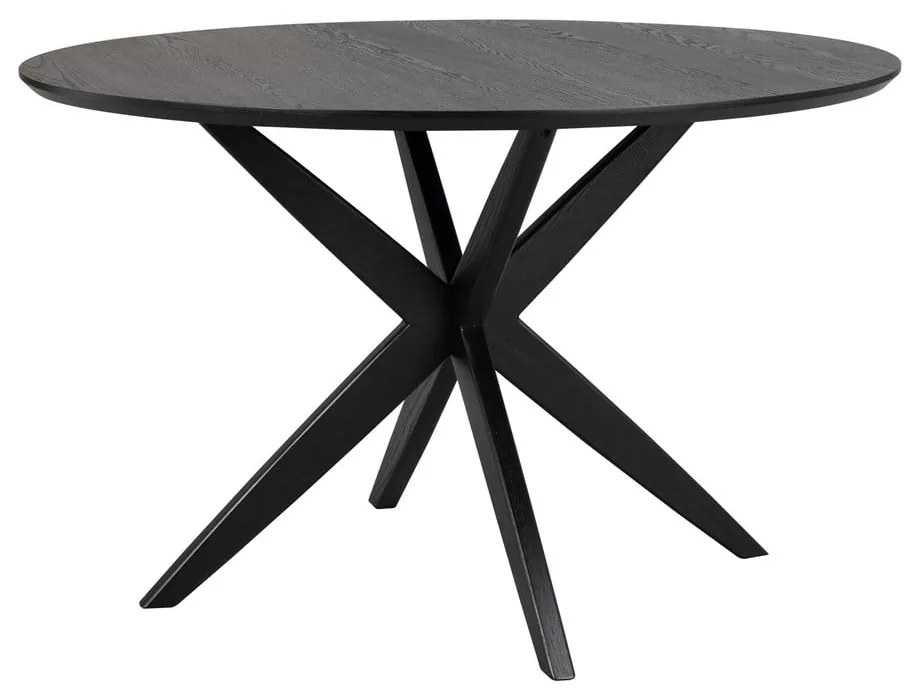 Masă de dining rotundă cu blat cu aspect de lemn de stejar 120x120 cm Calverton - Rowico