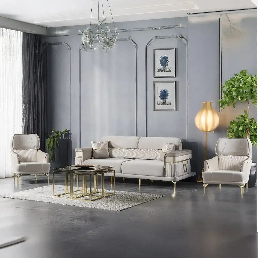 Set canapea cu 2 fotolii Elena