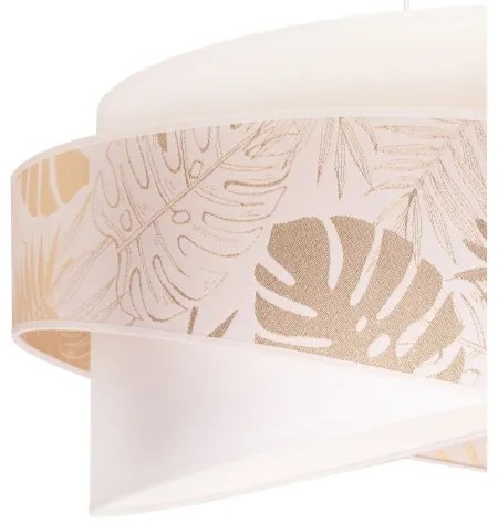 Lustră pe cablu Duolla BROOKLYN 1xE27/40W/230V d. 50 cm alb/alamă