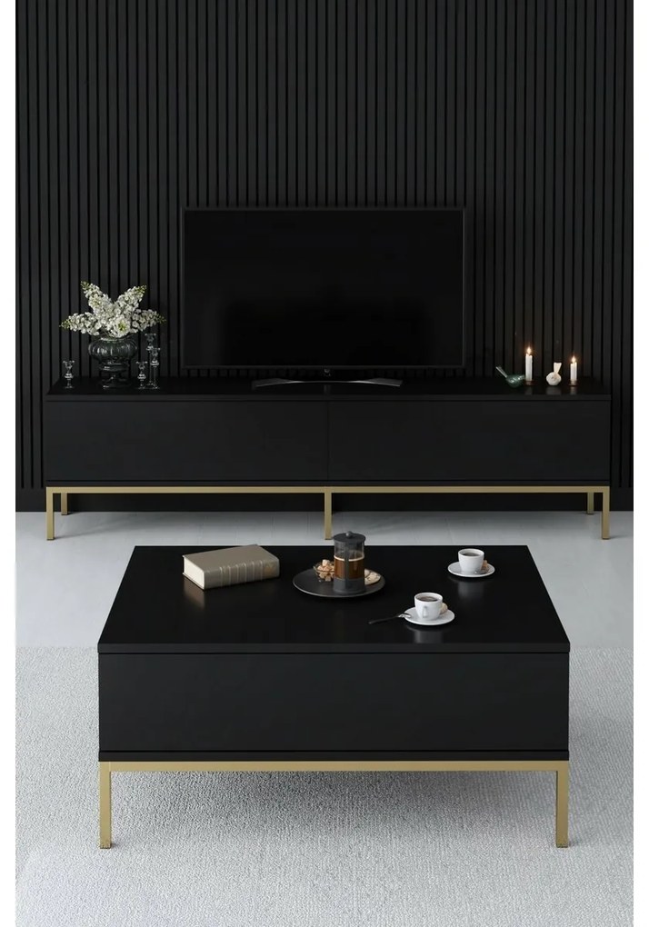 Măsuță de cafea Lord Black and Gold