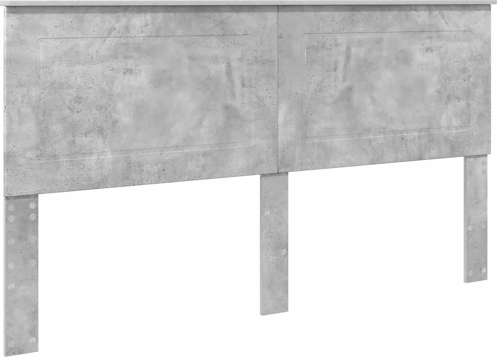 vidaXL Tăblie cap Gri Beton Lemn prelucrat