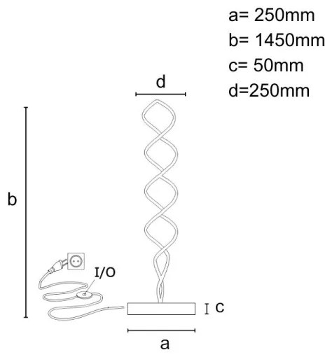 Lampadar LED dimabil LED/90W/230V 3000-6500K + telecomandă